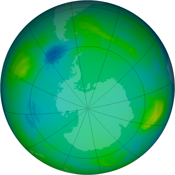 Ozone Map 1986-07-20